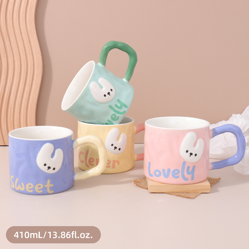 410mL/13.86fl.oz. Smart Bunny Ceramic Cup
