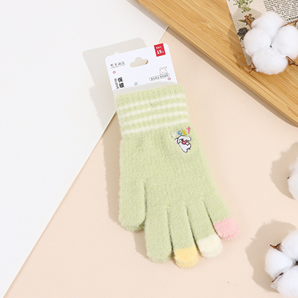 Lucky dog five-finger gloves for kids