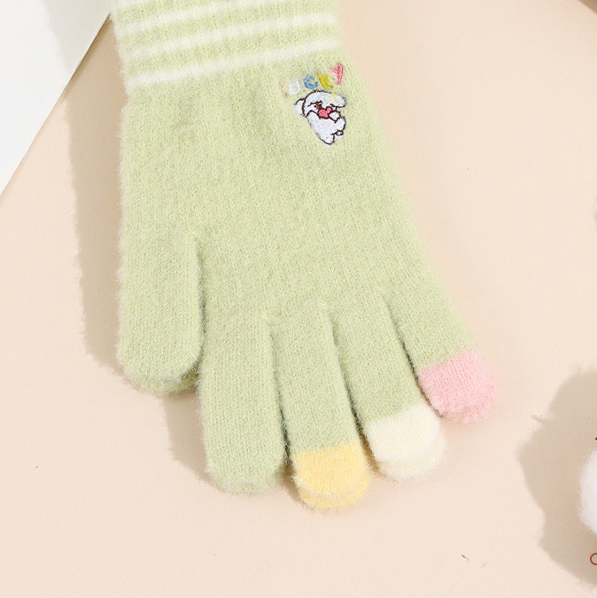 Lucky dog five-finger gloves for kids