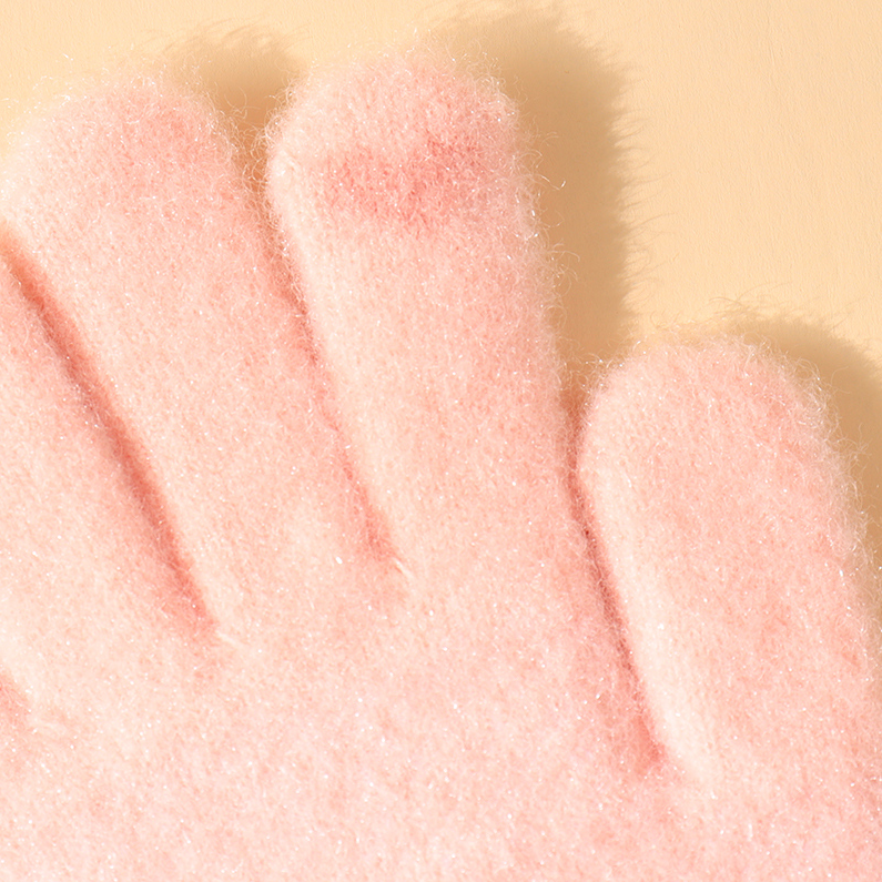 Bunny print mittens for children