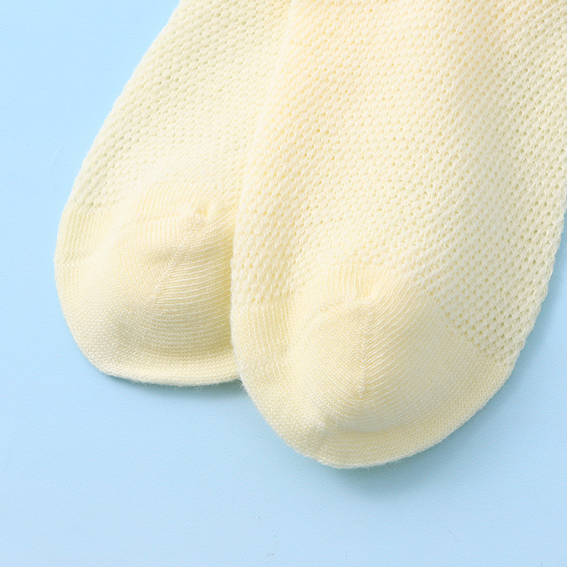 Simple solid color Breathable children's socks (6-8 years ol