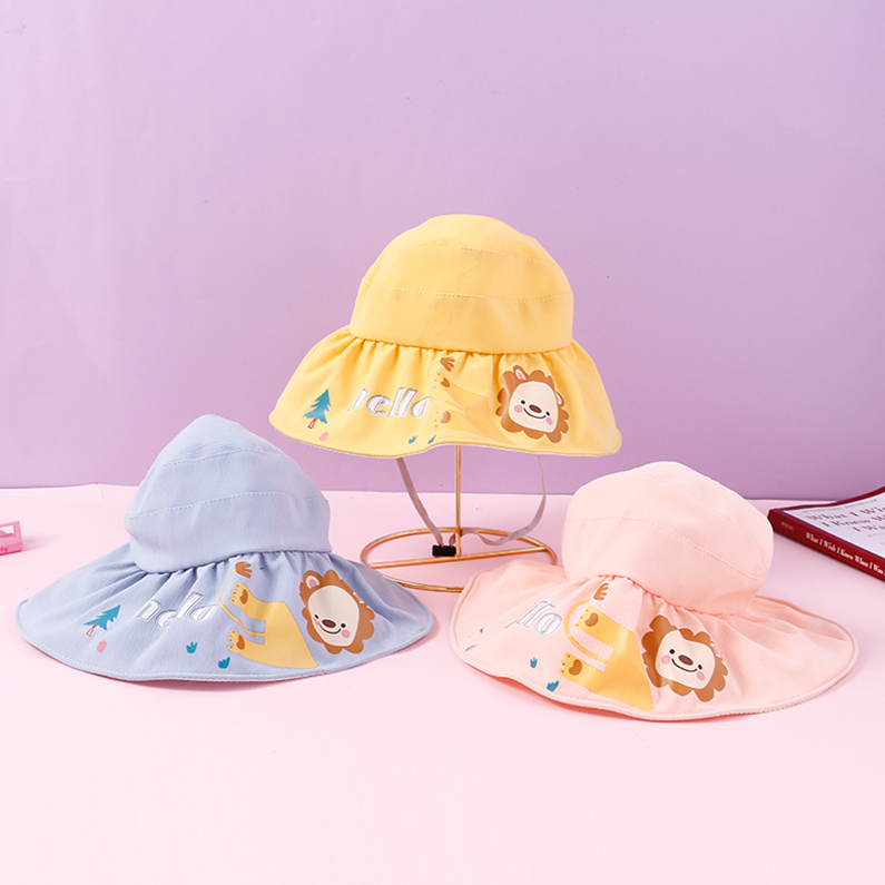 Lion cartoon color glue empty top hat for children