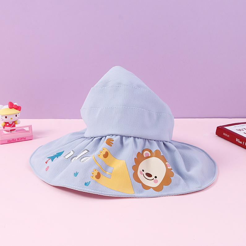 Lion cartoon color glue empty top hat for children