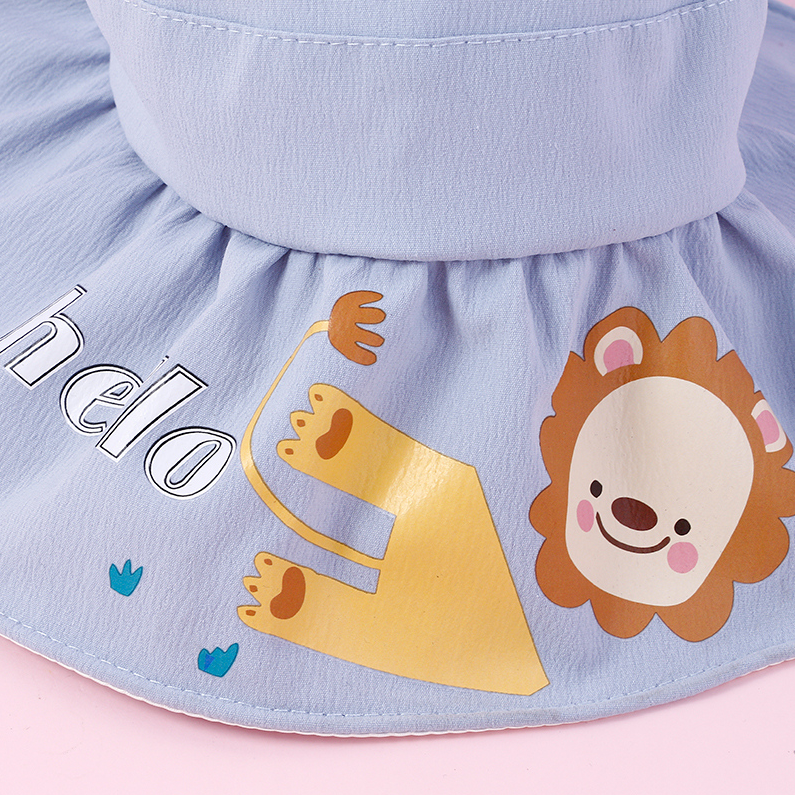 Lion cartoon color glue empty top hat for children