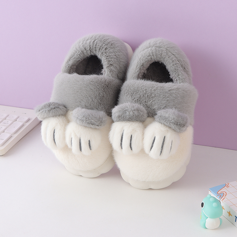 Cute kitten Claws Children Full Head Slippers (28-29)
