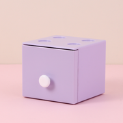 Drawer Plastic storage box (purple)