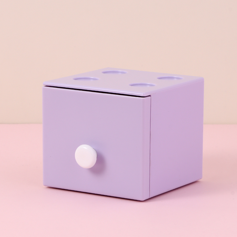 Drawer Plastic storage box (purple)
