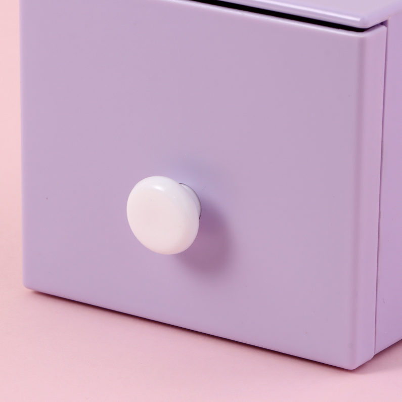 Drawer Plastic storage box (purple)