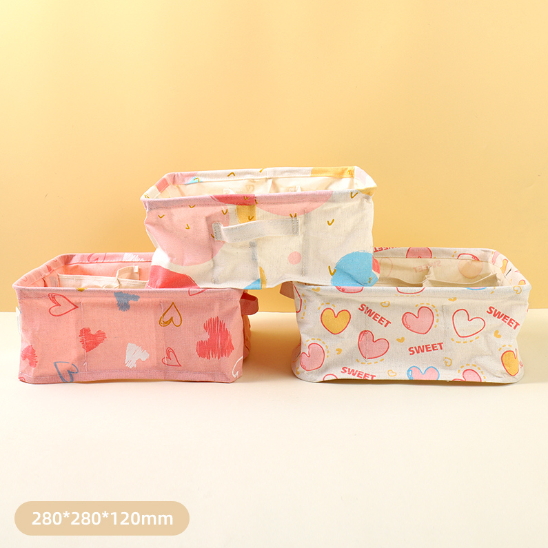 Dream Love Circle Series 9 square box fabric storage (mixed
