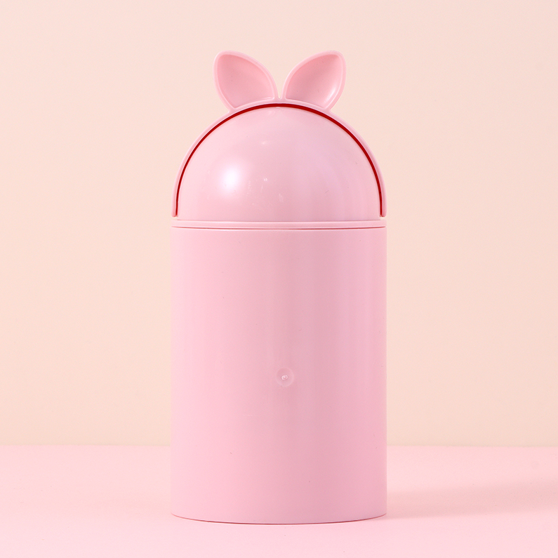 Cartoon Three-Layer Rotating Desktop Plastic Storage Box (Pi