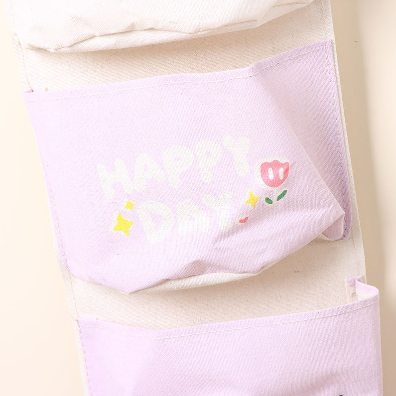 Cute puppy semi circle 3 pocket hanging bag