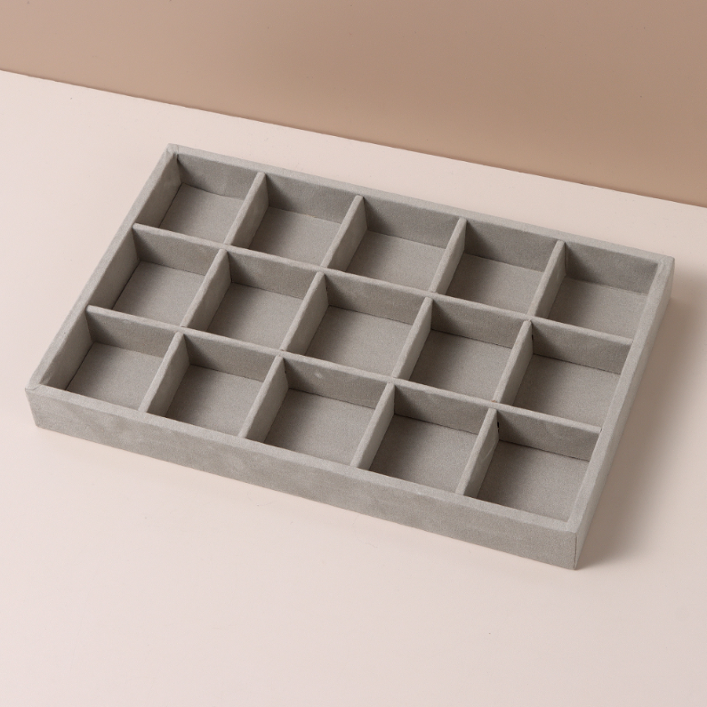 Large combination flocking jewelry plastic storage C type (m