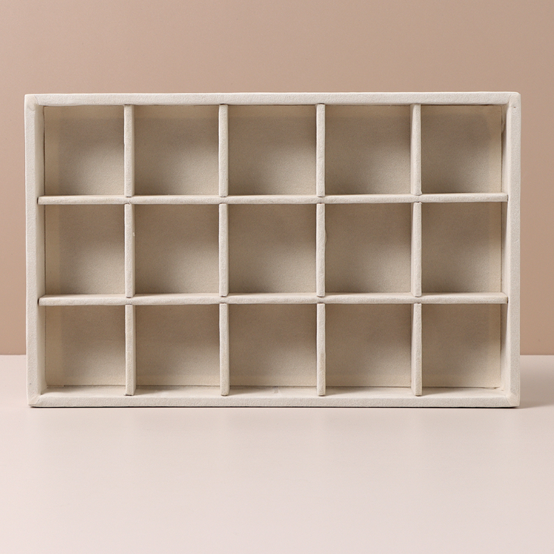 Large combination flocking jewelry plastic storage C type (m