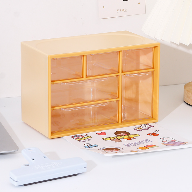 Six compartments DIY Plastic Storage (mixed)
