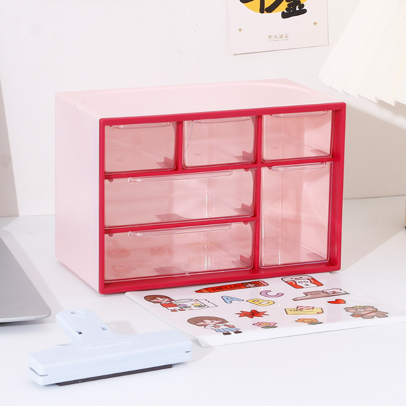 Six compartments DIY Plastic Storage (mixed)