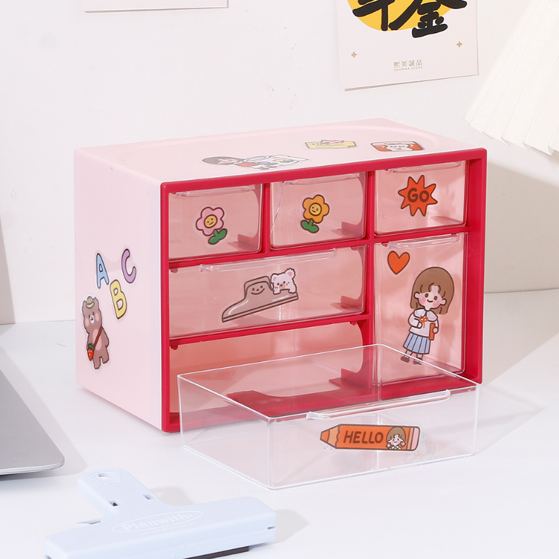 Six compartments DIY Plastic Storage (mixed)