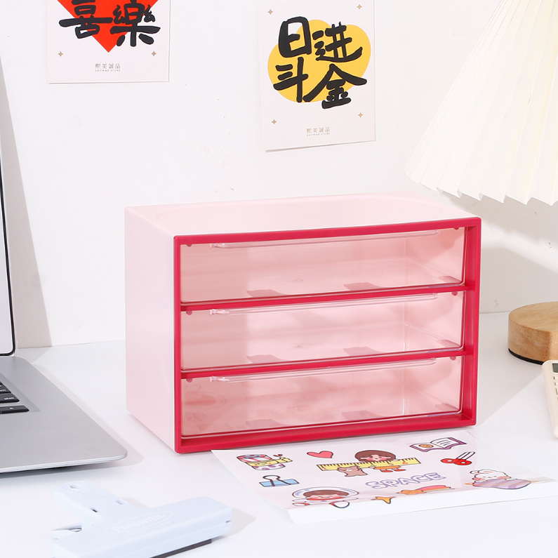 Three compartments DIY plastic storage (mixed)