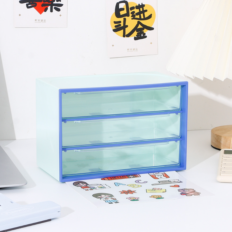 Three compartments DIY plastic storage (mixed)