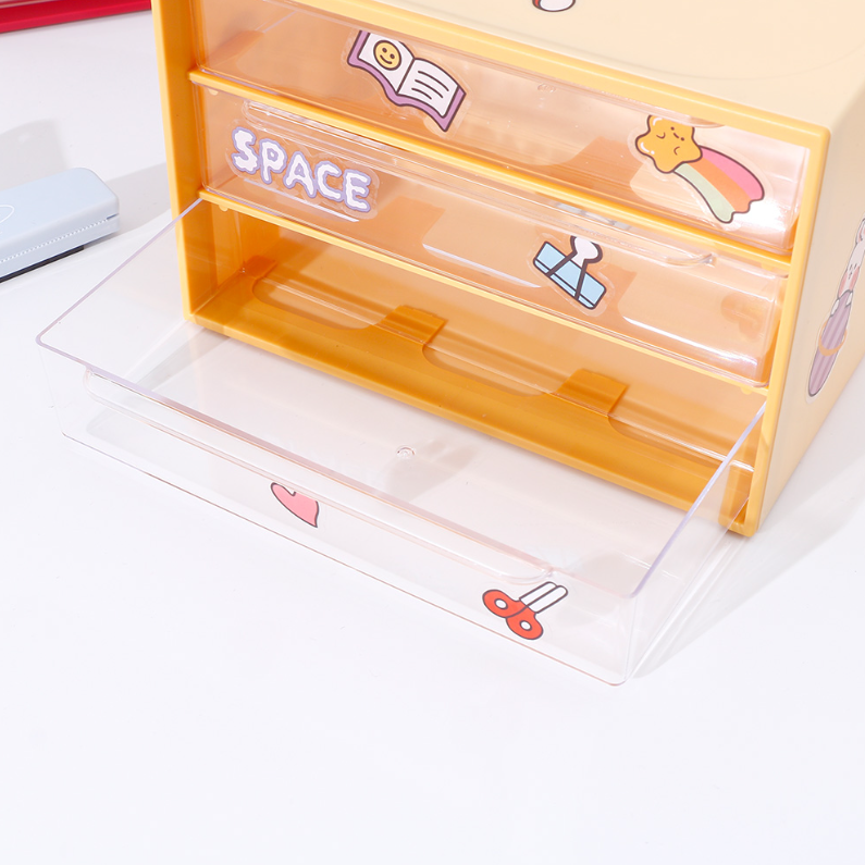 Three compartments DIY plastic storage (mixed)