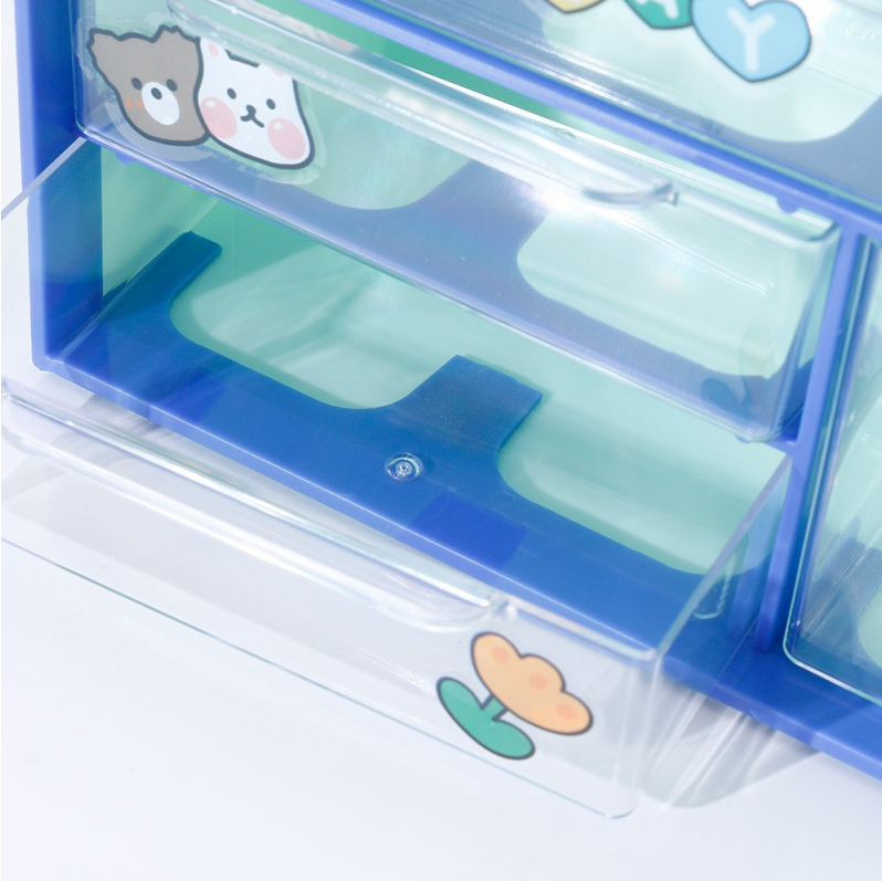 Four compartments DIY Plastic Storage (mixed)