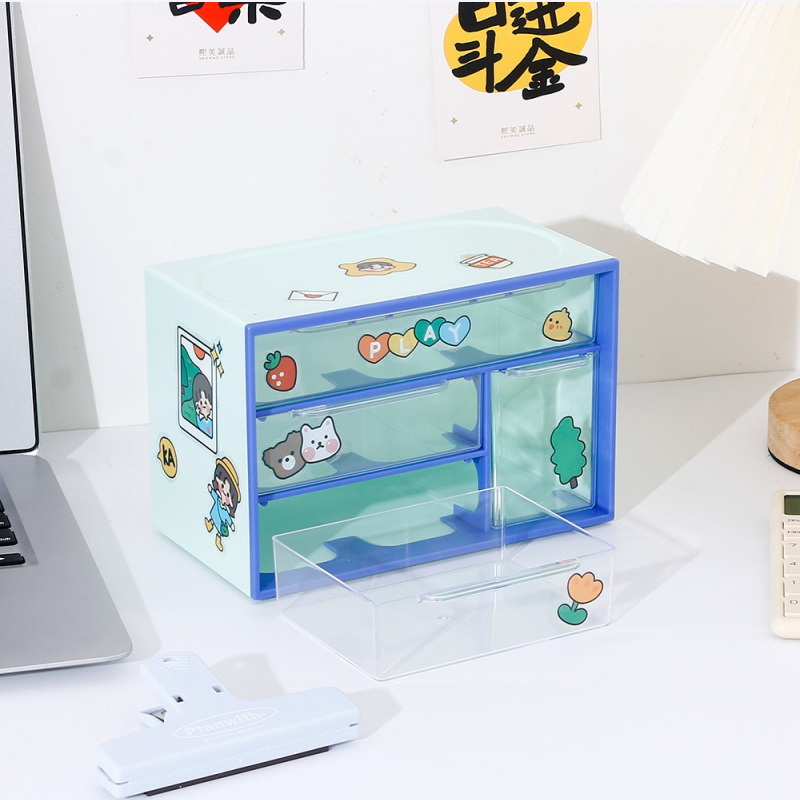 Four compartments DIY Plastic Storage (mixed)