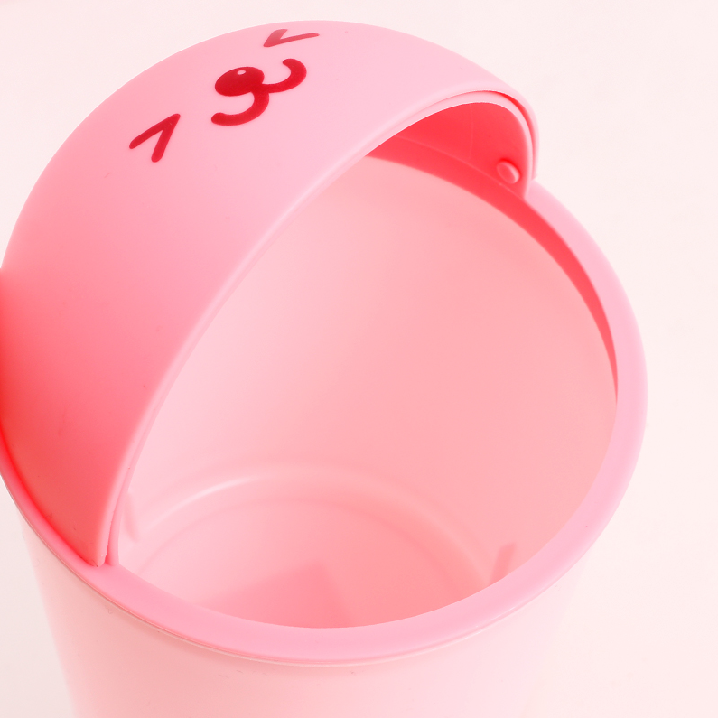Cartoon Desktop Trash Can (Pink)