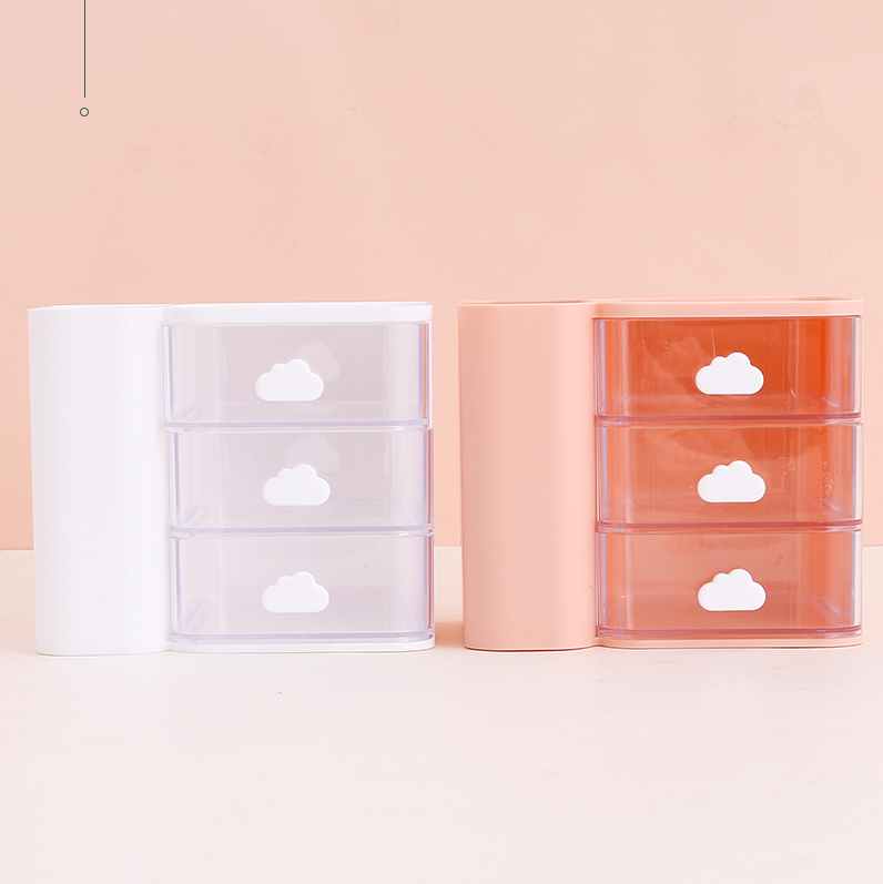 Cloud pen holder DIY Plastic Storage (Color mixing)