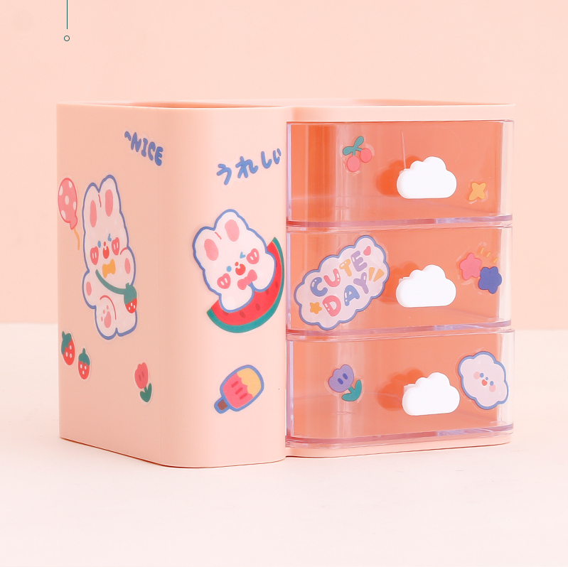 Cloud pen holder DIY Plastic Storage (Color mixing)