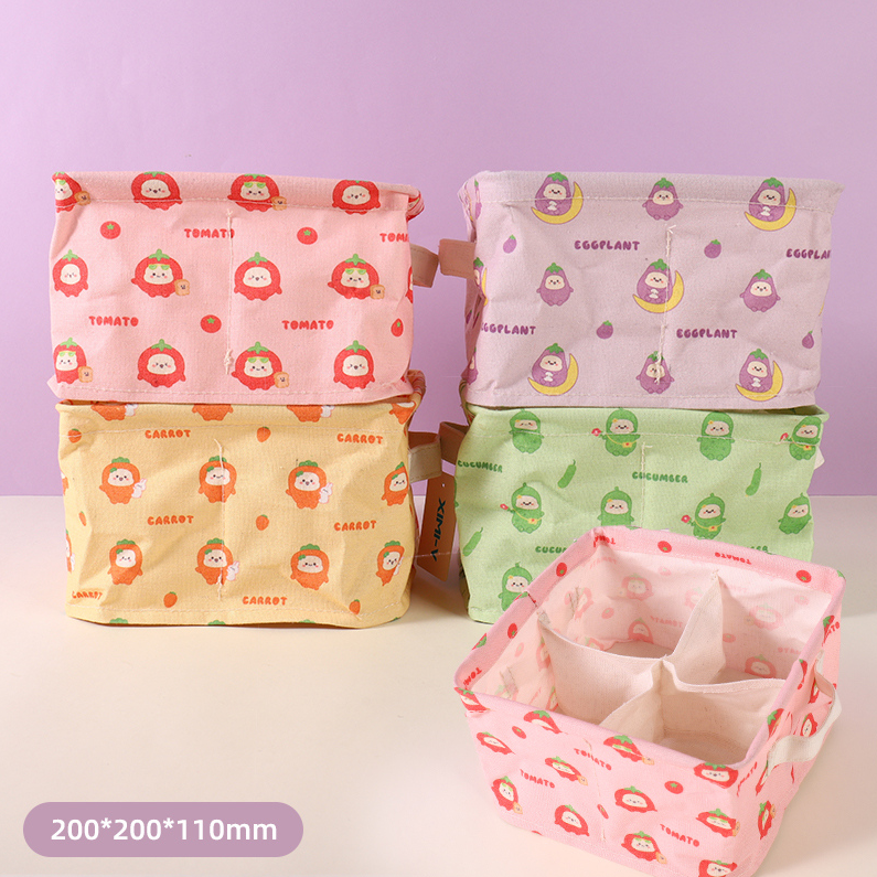 V Family with pocket 4 palace fabric storage (mixed colors)