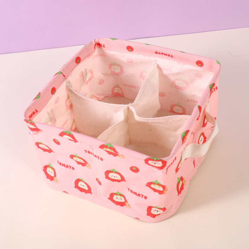 V Family with pocket 4 palace fabric storage (mixed colors)
