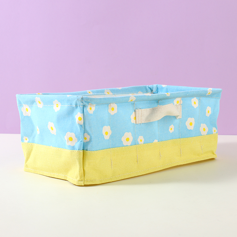 Two-color series 6-lattice Fabric storage (mixed colors)