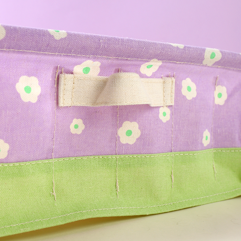 Two-color series 6-lattice Fabric storage (mixed colors)