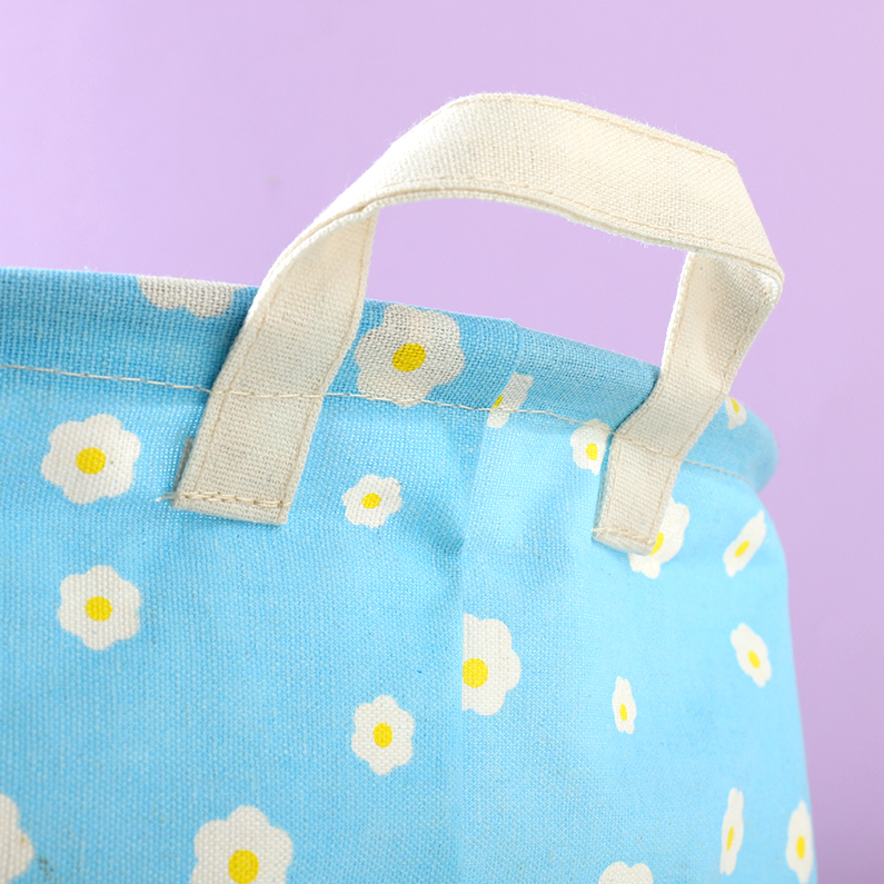 Two-Color Series Large Fabric Storage Bucket
