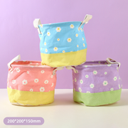 Two-Color Series Small Fabric Storage Bucket