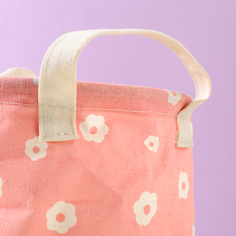 Two-Color Series Small Fabric Storage Bucket
