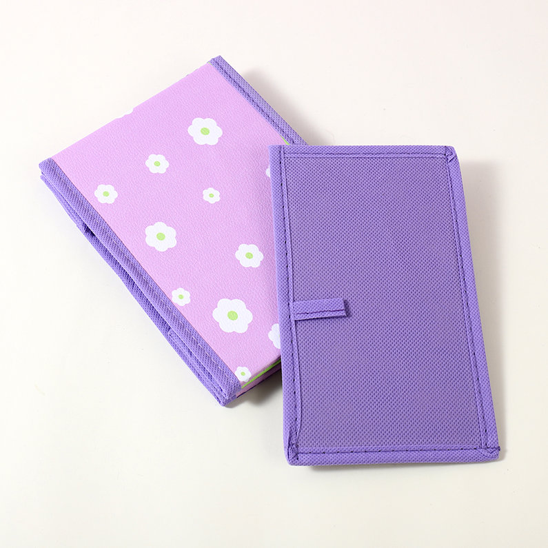 Two-color Series Lidless PU Storage Box (mixed colors)