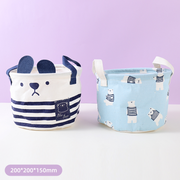 Marine Ear Bear Series Small Fabric Storage Bucket