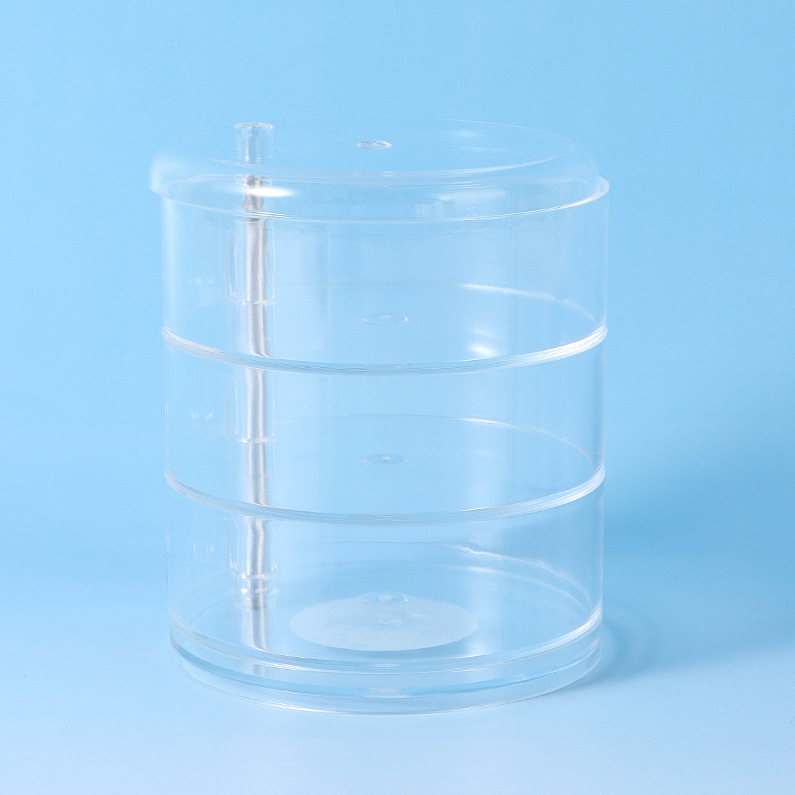 Rotating Jewelry Plastic Storage Box (Clear)