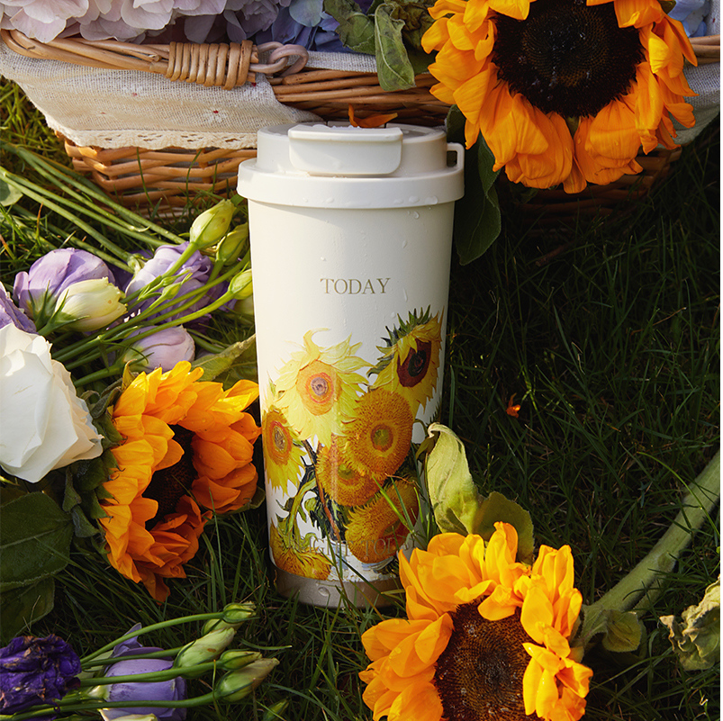 530mL/17.9fl.oz. Impression Garden Thermos Cup