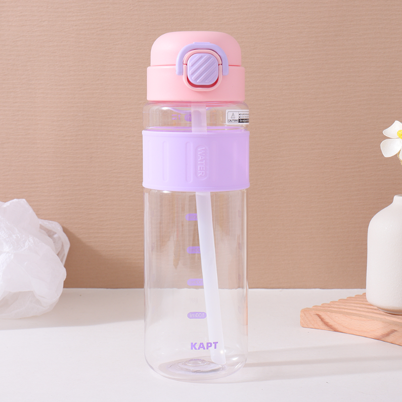 800ml/27.05 fl. oz. Summer Colorful Silicone Sleeve Plastic Cup