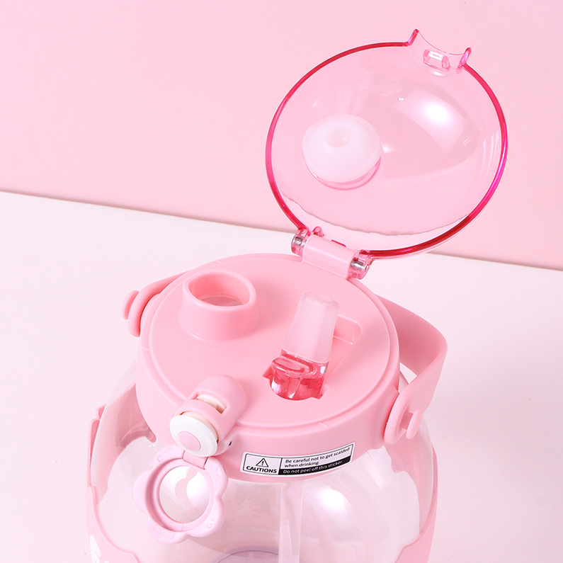 1100ml/37.1fl.oz. Fresh Summer Flower Pot Belly Cup (Pink)