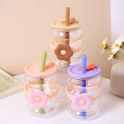 500ml/16.90fl.oz. Ring-Pull Lid Glass Cup