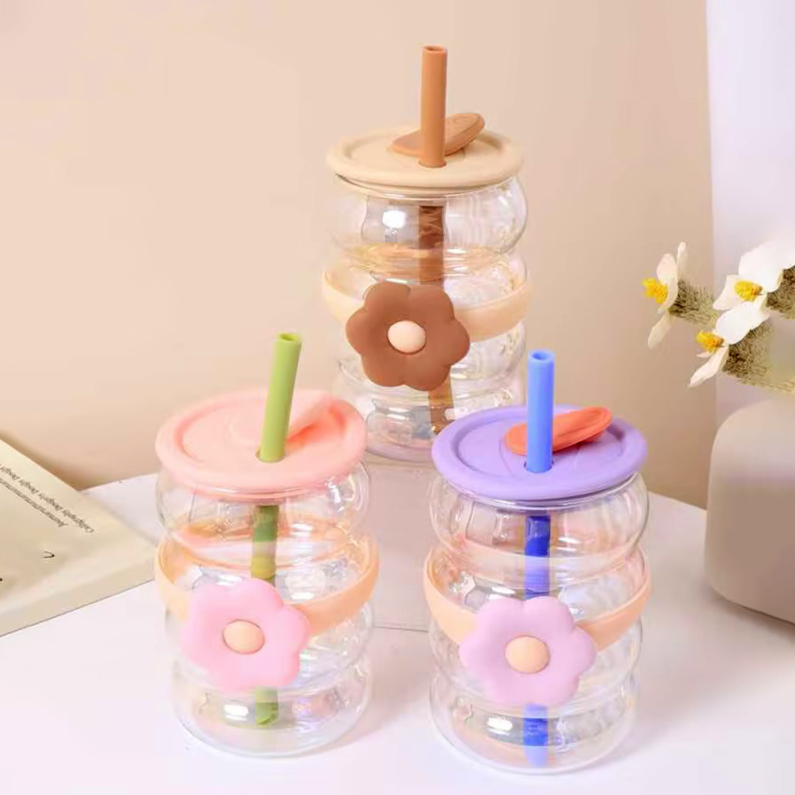 500ml/16.90fl.oz. Ring-Pull Lid Glass Cup