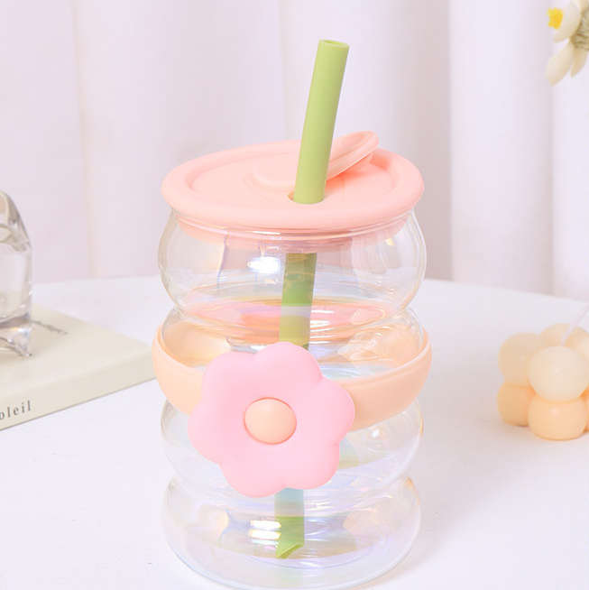 500ml/16.90fl.oz. Ring-Pull Lid Glass Cup