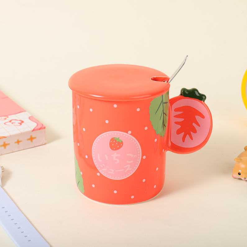 350ml/11.83fl.oz. Fresh Summer Fruit Creative Ceramic Cup