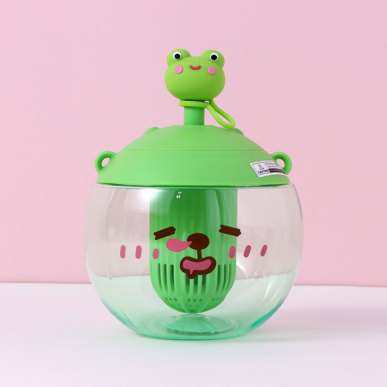 850ml/28.7fl.oz. Cute Frog Pot Belly Cup (Green)