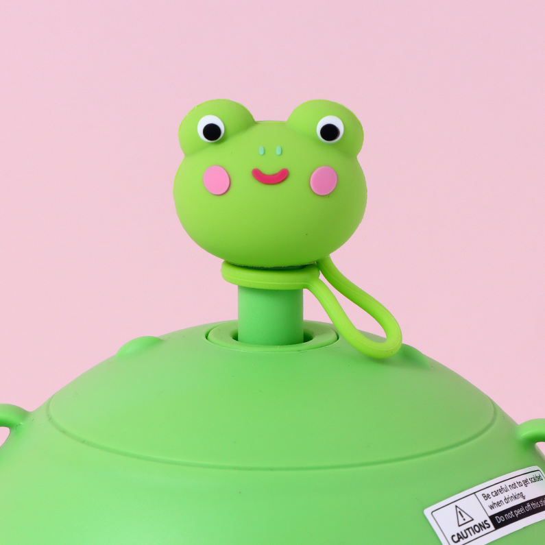 850ml/28.7fl.oz. Cute Frog Pot Belly Cup (Green)