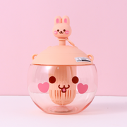 850ml/28.7fl.oz. Cute Bunny Pot Belly Cup (Pink)