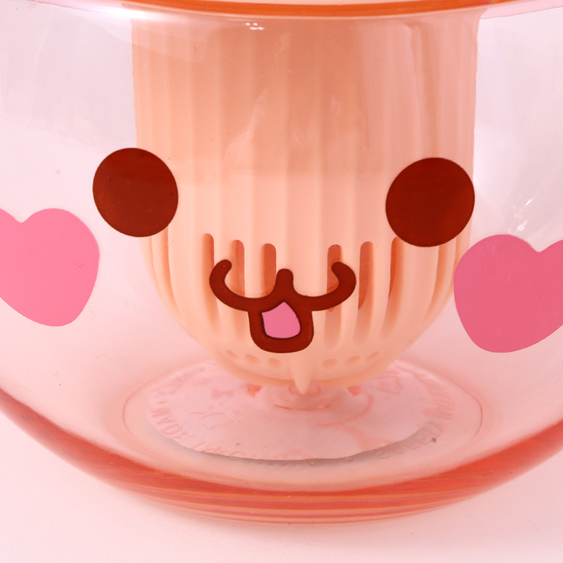 850ml/28.7fl.oz. Cute Bunny Pot Belly Cup (Pink)