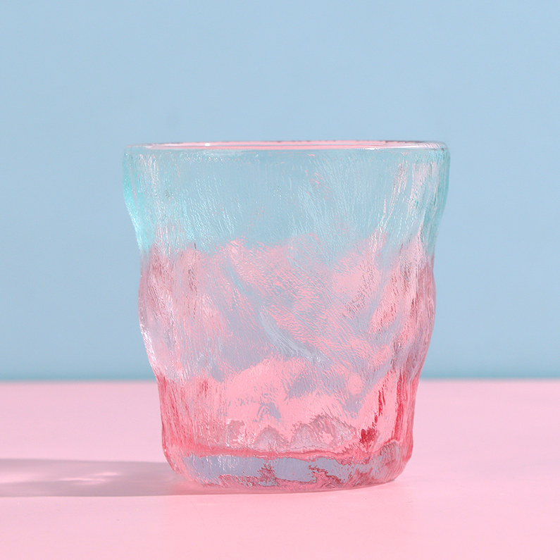 Gradient Glacier Soda-lime Glass(Pink and Green)300ml/10.1fl
